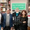 Incontro con Moni Ovadia presso la Nuova Libreria Rinascita. 31.12.22 da sin. Domenico Bizzarro, Claudio Bragaglio, Moni Ovadia, Valeria Negrini, Gherardo Bortolotti